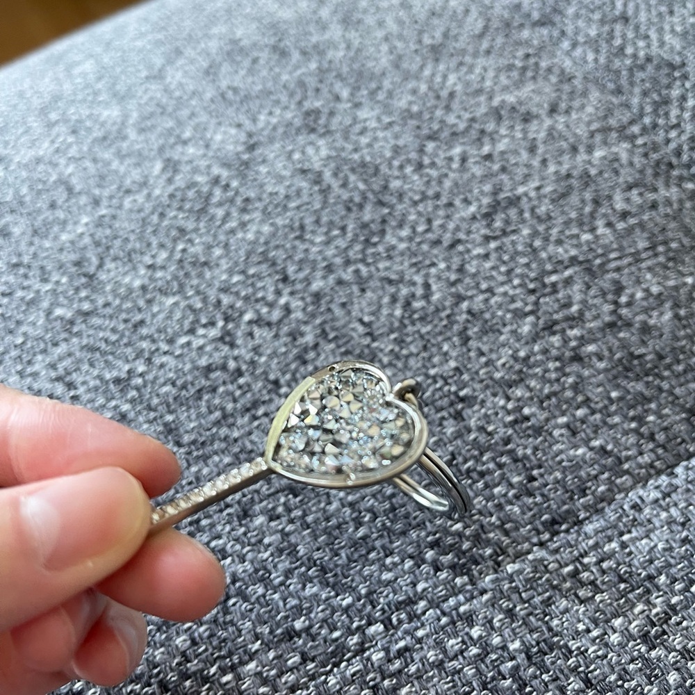 Swarovski Crystal heart keychain - Picture 4 of 8